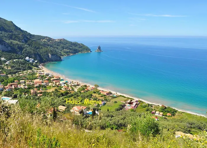 Studio Apartments Maria With Pool And Amazing View - Agios Gordios Beach
