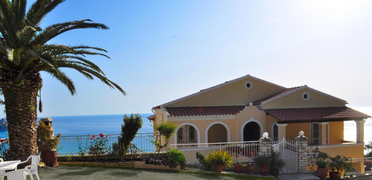 Maria With Pool And Amazing View - Agios Gordios Apartmán *