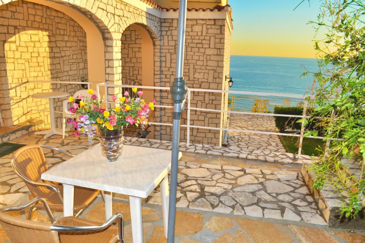Maria With Pool And Amazing View - Agios Gordios Apartmán